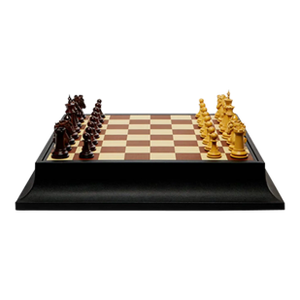 Geoffrey Parker Staunton Leather Championship Chess Set