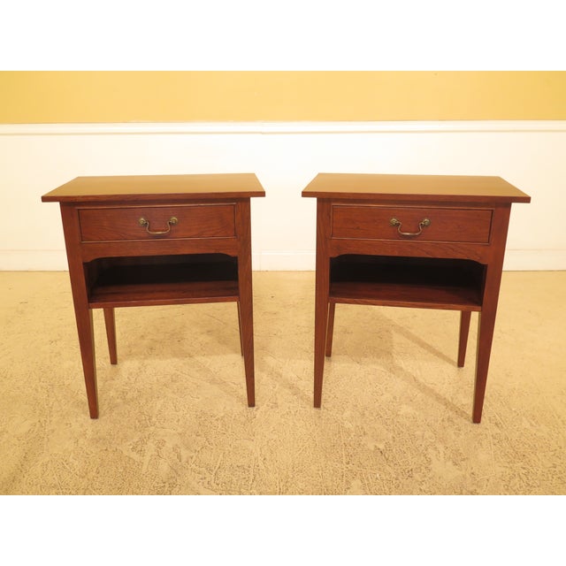 Nichols & Stone by Stickley Cherry NightstandsA Pair Chairish