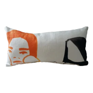 Pierre Frey Shaman Black Fabric Pillow Cover