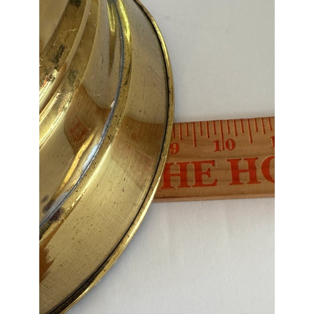 Metal 20th Century Round Brass Umbrella Stand For Sale - Image 7 of 7