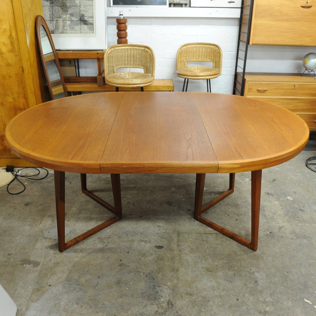 Danish Extendable Teak Dining Table attributed to Helge Sibast for Sibast Furniture, 1960s For Sale - Image 5 of 8