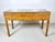 Late 20th Century Vintage Woven Caning Wrapped Rattan Campaign Console Table Desk For Sale - Image 5 of 12