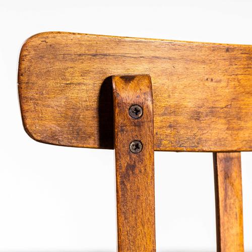 Brown French Oak Bentwood Bistro Dining Chair from Baumann, 1950s For Sale - Image 8 of 11