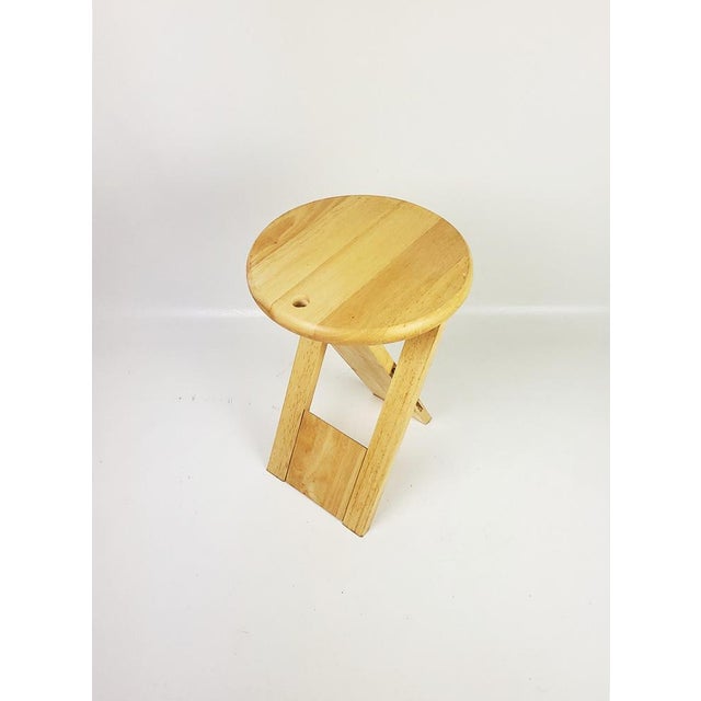 An icon of British design – the "Suzy" folding stool, designed by Adrian Reed for Princes Design Works Ltd around 1980....