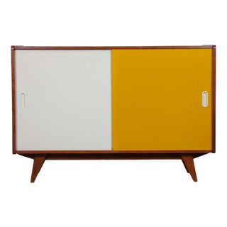 Yellow and White Model U-452 Chest of Drawers by Jiri Jiroutek for Interier Praha, 1960s For Sale