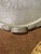 Standout serving tray. 18.5” diameter. 1940s. Decorative metalware. Sculptural leaf handles. Hostessware.