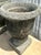 Traditional Vintage Regency Cast Cement Planters - A Pair For Sale - Image 3 of 6