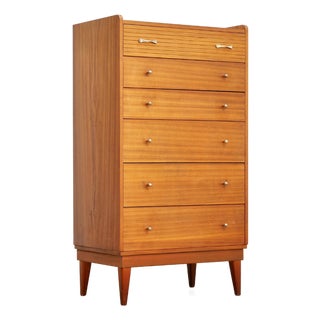 1960s Mid Century Tall Boy Dresser by Austinsuite For Sale