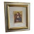 1990s French Chromolithograph Mona Lisa Print in Ornate Gilt and Silver Frame For Sale