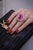 Gemstone Bochic “Capri” Vintage Emerald Shape Pink Topaz & Tanzanite - 18K Gold & Silver For Sale - Image 7 of 13