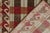 Textile Rug & Kilim’s Distressed Swedish Style Rug in Red and Brown Geometric Pattern For Sale - Image 7 of 7