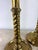 Maitland - Smith Elegant Large Handcrafted Solid Brass Candlesticks by Maitland Smith For Sale - Image 4 of 7