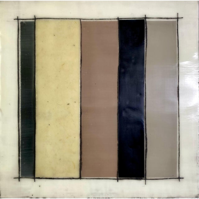 Encaustic Mixed Media Paintings by Gina Cochran "Tinderbox" - 16 Panels For Sale - Image 12 of 18