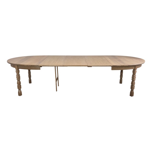Oak Dining Table from Henning Kjærnulf, 1970s For Sale