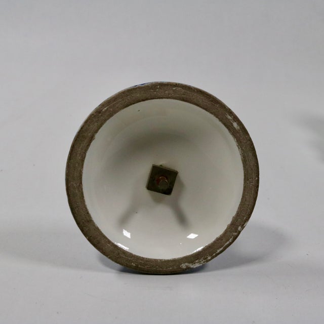 Delft Pattern Blue and White Letter Holder and Receipt Spindle For Sale - Image 15 of 16