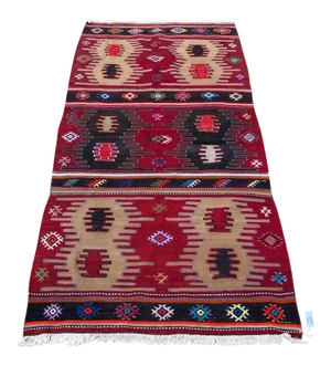 Vintage Caucasian Turkish Rug