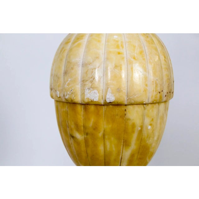 1930s 1930s Amber Marble Covered Urn Shape Lamp For Sale - Image 5 of 10