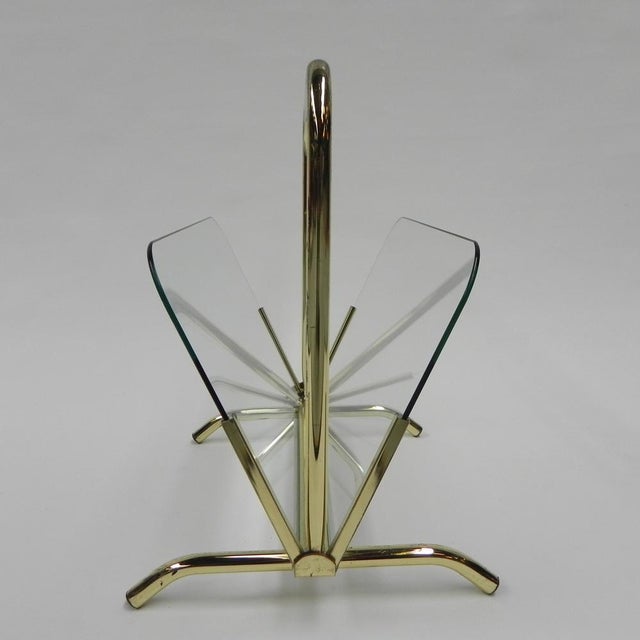 Vintage Hollywood Regency Magazine Rack, 1970s For Sale - Image 10 of 17