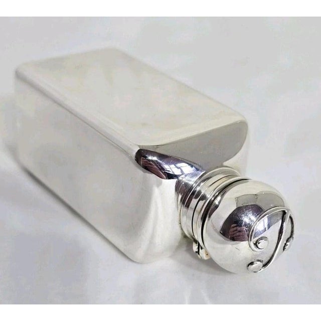 Antique Edwardian Sterling Silver Gilt Scent Bottle from Alfred Clark, 1904 For Sale - Image 4 of 18
