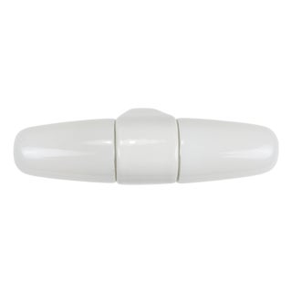 Bauhaus White Double Sconce by Wilhelm Wagenfeld, Germany, 1950s For Sale