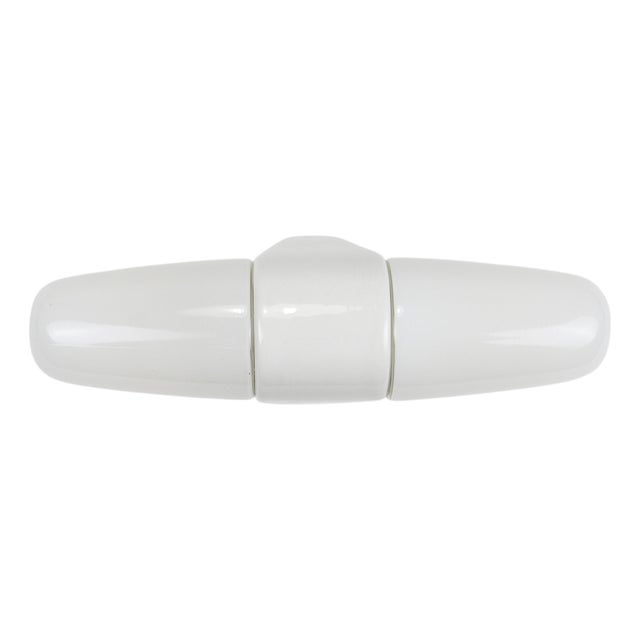 Bauhaus White Double Sconce by Wilhelm Wagenfeld, Germany, 1950s For Sale