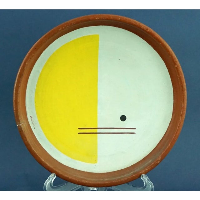 Abstract Art Plates in Terracotta by Maiolino, Brazil, 1970s, Set of 2 For Sale - Image 12 of 18