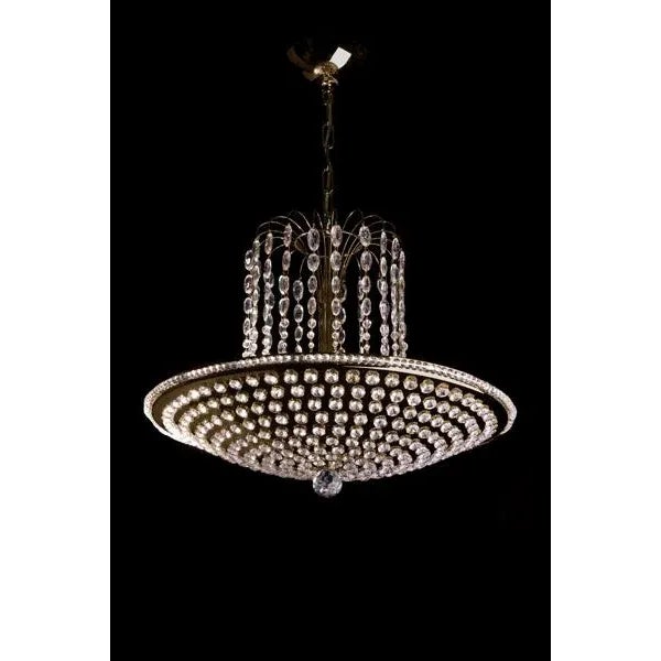 Contemporary Umbrella Pendant in Patinated Finish For Sale - Image 3 of 3