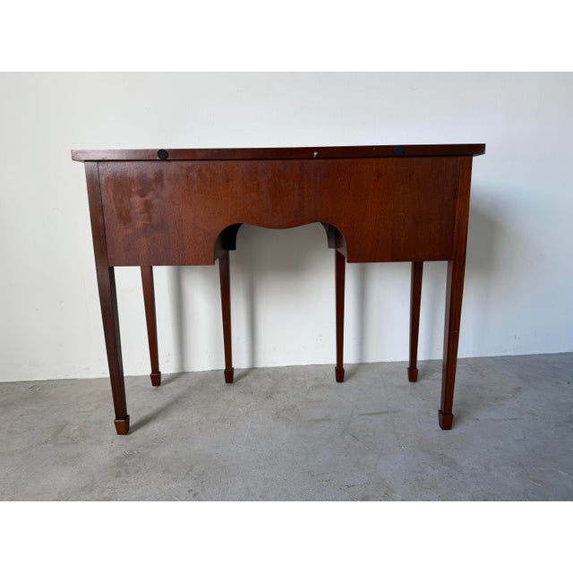 Brown Baker Historic Charleston Collection Mahogany Brandy Board / Server Console Table For Sale - Image 8 of 13