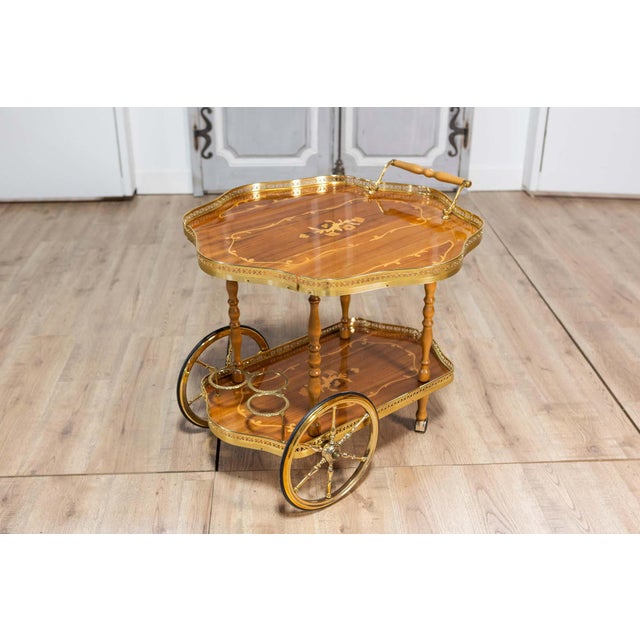 Wood 20th Century Swedish Bar Cart For Sale - Image 7 of 12