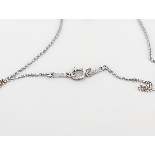 Vintage Elsa Peretti for Tiffany & Co. Sterling Silver Double Tear Drop Pendant For Sale - Image 12 of 13