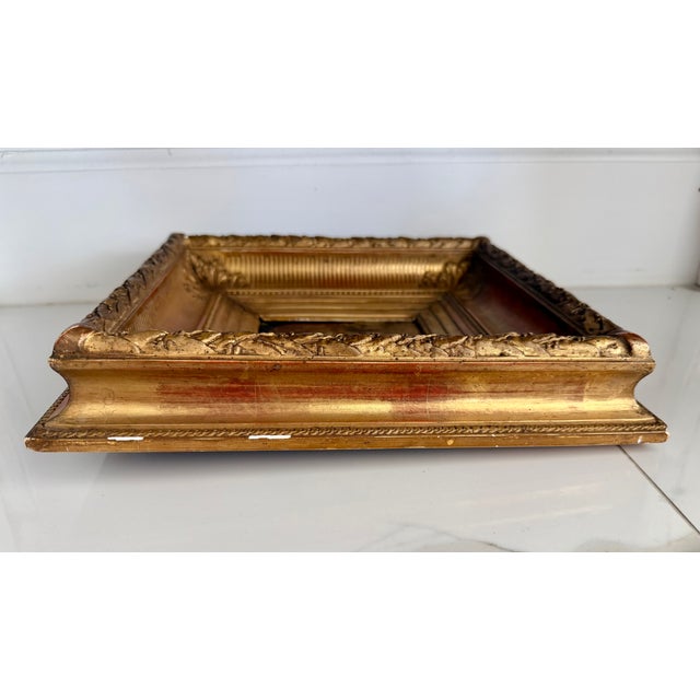 19th Century French OIl Painting on Wood Panel in Original Gilt Frame For Sale In Naples, FL - Image 6 of 11