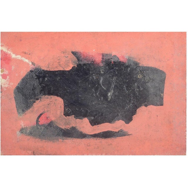 1960s Charles Kiffer, Abstract Composition, 1960s, Oil Painting on Board For Sale - Image 5 of 5