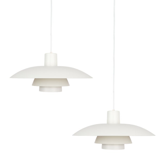 Vintage PH 4/3 Pendant Lamps by Poul Henningsen for Louis Poulsen, Denmark, 1966, Set of 2 For Sale