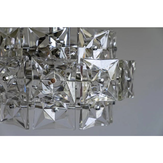 Kinkeldey Mid-Century Crystal Chandelier by Kinkeldey, Germany, 1960s For Sale - Image 4 of 13