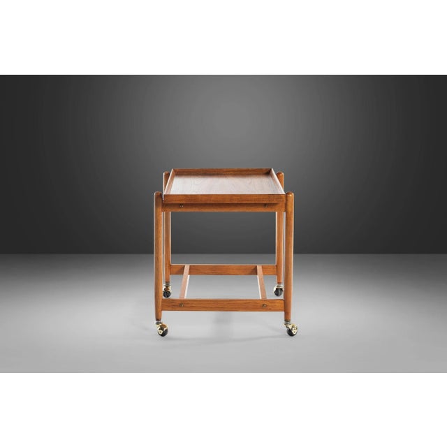 Danish Modern Bar Cart in Teak by Poul Hundevad for Vamdrup Stolefabrik, 1960s For Sale - Image 12 of 13