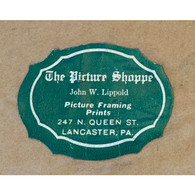 Gold Framed Antique German Handcolored Lithograph Print “The Elk Hunt” Reproduction For Sale - Image 11 of 12