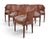 Louis XVI Carved Oak & Cane Barrel-Back Armchairs With Leopard Upholstery-Set of 6 For Sale - Image 12 of 13