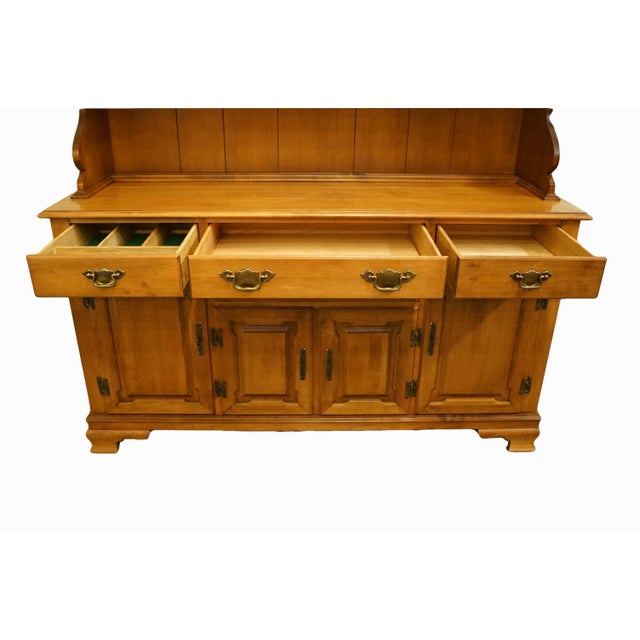 Tell City Solid Hard Rock Maple Colonial Style 60" Buffet W. China