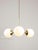 Mid-Century Modern Italian Pendant Light in Brass and Opaline Glass, 1960s For Sale - Image 5 of 17