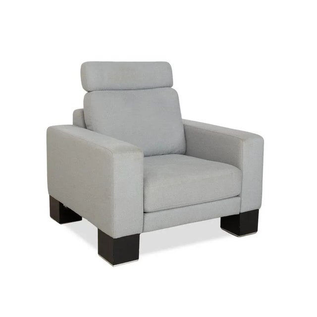 Ego Armchairs in Blue-Grey Fabric from Rolf Benz, Set of 2 For Sale - Image 4 of 18