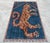 Blue Gold Hand Knotted Tibetan Tiger Pictorial Wool Rug, 03'01 X 04'08 For Sale - Image 6 of 10