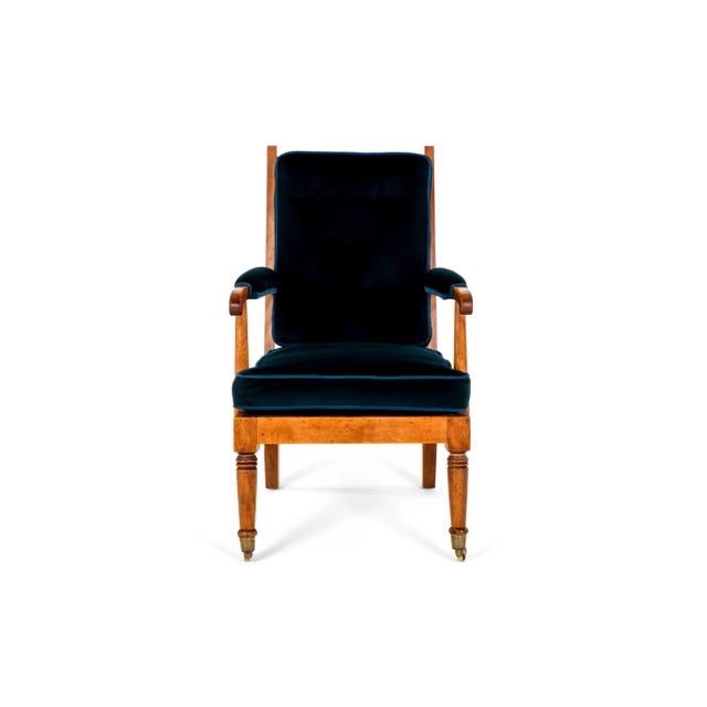 Mahogany Show Frame Lounge Chair For Sale - Image 4 of 11
