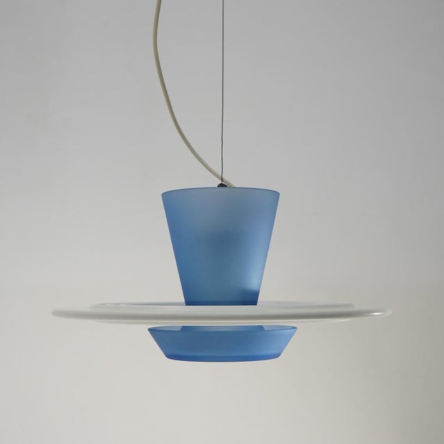 1980s Zefiro Pendant Light by Giuseppe Ramella for Arteluce, 1980s For Sale - Image 5 of 13