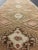 Tan Vintage Hand Knotted Turkish Oushak Runner With Tribal Medallions in Earthy Tones For Sale - Image 8 of 11
