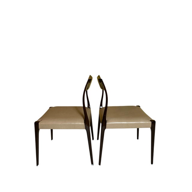 Mid-Century Modern Laskasa Karen Laquered Dining Chairs, 2000, Set of 2 For Sale - Image 4 of 9