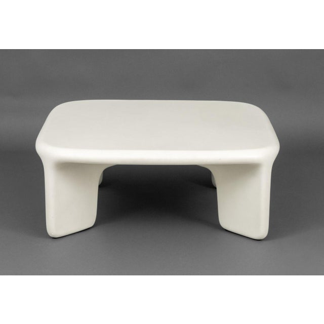 Contemporary Four Hands "Dante" White Concrete Coffee Table For Sale - Image 3 of 9