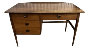 Midcentury Bassett Artisan Walnut Writing Desk