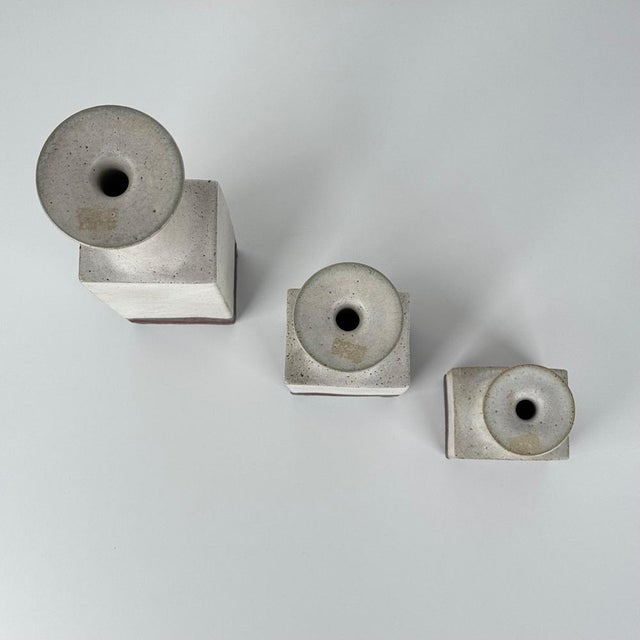 1960s Vintage Ceramic Monofiore Vases by Bruno Gambone, 1960s, Set of 3 For Sale - Image 5 of 16