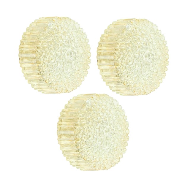 Mid-Century Modern Amber Bubble Glass Wall Lights by Helena Tynell for Limburg, Germany, 1970s For Sale - Image 10 of 10
