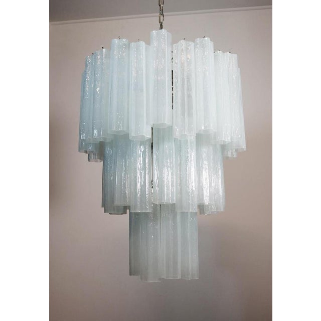 1980s Tronchi Chandeliers in the style of Toni Zuccheri for Venini, Set of 3 For Sale - Image 5 of 9